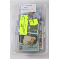 LOT OF 19 OLD BASEBALL CARDS FROM 1950'S AND UP