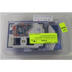 LOT OF 8 HOCKEY CARDS INCL AUTOGRAPHS,JERSEYS,