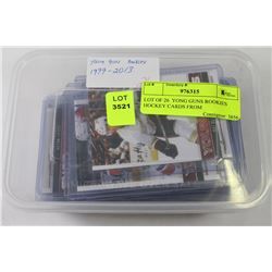 LOT OF 26  YOUNG GUNS ROOKIES HOCKEY CARDS FROM