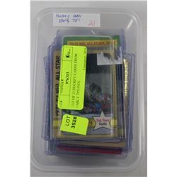 LOT OF 21 HOCKEY CARDS FROM EARLY 70'S INCL