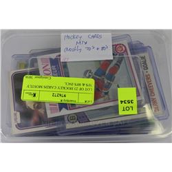 LOT OF 23 HOCKEY CARDS MOSTLY 70'S & 80'S INCL