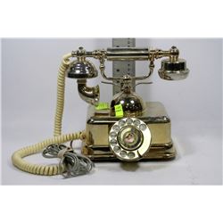 VINTAGE GOLD COLOURED TELEPHONE -MADE IN SINGAPORE