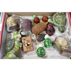 FLAT OF TURTLE ITEMS SOME NEW