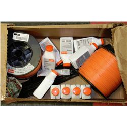 BOX WITH STIHL,2-SPOOLS (5 LBS EACH OF NYLON LINE