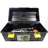 Image 1 : BLACK & YELLOW TOOLBOX 19" W/WRENCHES,