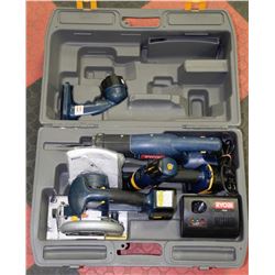 RYOBI 18V 6-PC POWER TOOL SET - DRILL