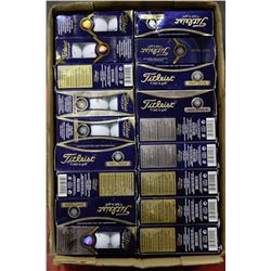 FLAT OF RECLAIMED TITLEIST NXT TOUR GOLF BALLS