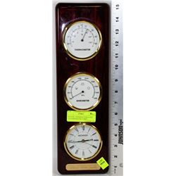 MOVADO THERMOMETER,CLOCK AND BAROMETER COMBO