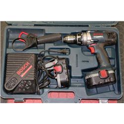 BOSCH 18V DRILL WITH 2 BATTERIES & CHARGER