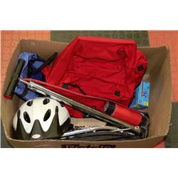 BOX W/BIKING ACCESSORIES INCL. SADDLE-BAG