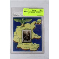 1939 NAZI CONGRESS STAMP OF HITLER