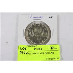 CANADIAN 1963 SILVER DOLLAR