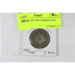 GERMANY SILVER 5 MARKS COIN