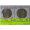 Image 1 : 1922 U.S. PEACE SILVER DOLLAR X2
