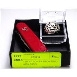 HARLEY DAVIDSON FASHION RING WITH SWISS ARMY