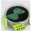 Image 1 : NATURAL EMERALD GEMSTONE - 2 PIECES 16.5CT
