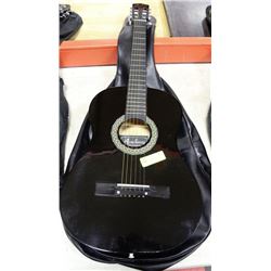 ACADEMY BLACK GUITAR WITH BAG CASE