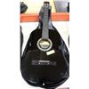 Image 1 : ACADEMY BLACK GUITAR WITH BAG CASE