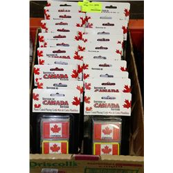 FLAT OF CANADA PLASTIC COATED PLAYING CARDS