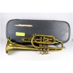 ANTIQUE TRUMPET & CASE