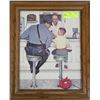 Image 1 : NORMAN ROCKWELL THE RUNAWAY PICTURE 14"X17"