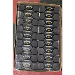 FLAT OF RECLAIMED GOLF BALLS CALLAWAY WARBIRD PLUS