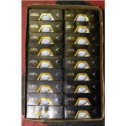 FLAT OF RECLAIMED GOLF BALLS CALLAWAY HEX WARBIRD