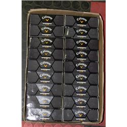 FLAT OF RECLAIMED GOLF BALLS CALLAWAY WARBIRD PLUS