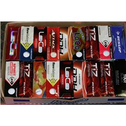 FLAT OF RECLAIMED GOLF BALLS ASSORTED DUNLOP