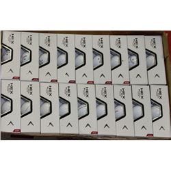 FLAT OF RECLAIMED GOLF BALLS CALLAWAY HEX BLACK