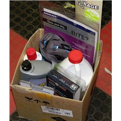 BOX OF BRAND NEW ASSORTED DOG/CAT CARE ITEMS
