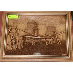 "HARVEST TIME" WOOD CARVING PICTURE BY KIM MURRAY