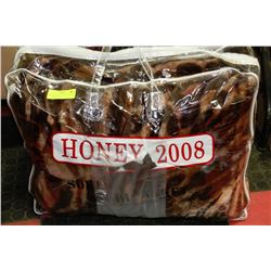 BRAND NEW QUEEN SIZE LEOPARD PRINT MINK LIKE