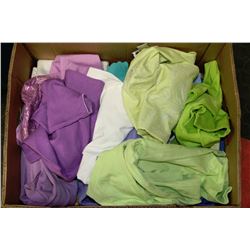 BOX OF ASSORTED NEW LADIES SHIRTS