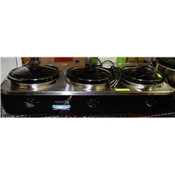 TRIPLE CROCKPOT SLOW COOKER
