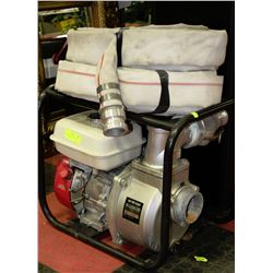 JF168 5.5HP 3" WATER PUMP WITH TWO 50' HOSES