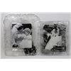 Image 1 : PAIR OF CRYSTAL PHOTO FRAMES - 7" X 9" & 8" X 10