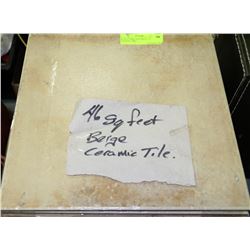 46SQ FT TUSCANY BEIGE 12" CERAMIC TILE