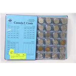 CANADIAN NICKEL COLLECTION - 1922-1967
