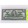 Image 1 : 1937 CANADIAN $1 DOLLAR BILL