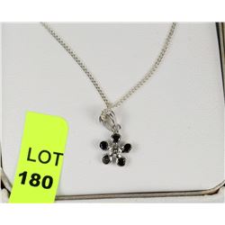 14KT WHITE GOLD DIAMOND PENDANT WITH CHAIN