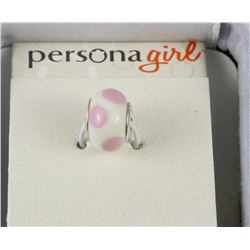 #10-STERLING SILVER PERSONA GIRL SINGLE BEAD