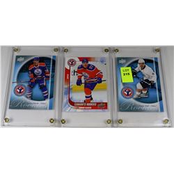 SET OF 3 OILERS UPPER DECK ROOKIE CARDS