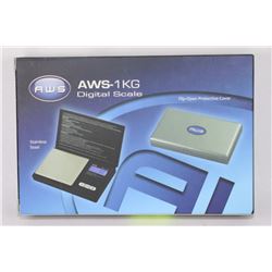 NEW AWS-1KG DIGITAL POCKET SCALE WITH BACKLITE