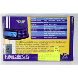 PALM SCALE GTS SCALE WEIGHS TO 200 GRAMS