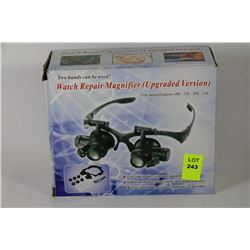 JEWELLERS GLASSES 10-25 POWER WITH LED LIGHTS