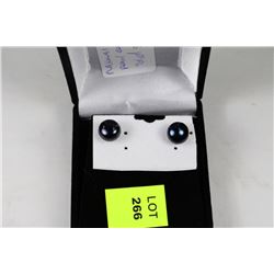 BLACK PEARL .925 SILVER EARRINGS