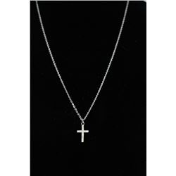 VINTAGE FORSTNER .925 SILVER CHAIN & CROSS PENDANT