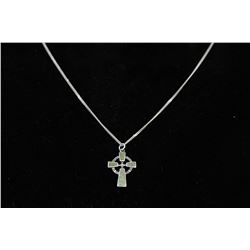 S.D. IRELAND HALLMARK .925 SILVER CHAIN & CELTIC