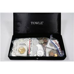 BOX WITH COINS INCL MINT SPECIAL EVENT,MIXED WORLD